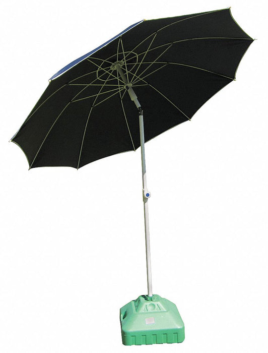 Welding Umbrella 6.5 ft Dia 9 ft H Blue