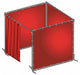 Welding Booth Kit 8 ft W 6 ft H Red
