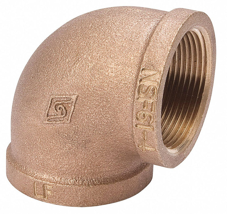 90 Elbow Brass 1 1/4  FNPT