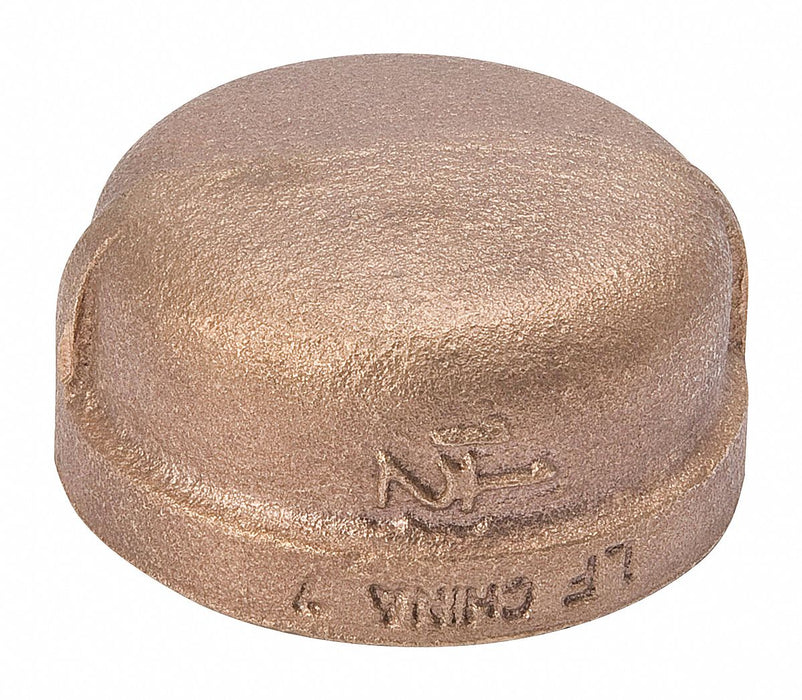 Round Cap Brass 1/8 in FNPT