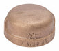 Round Cap Brass 1/8 in FNPT