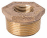 Hex Bushing Brass 3/4 x 3/8 in NPT