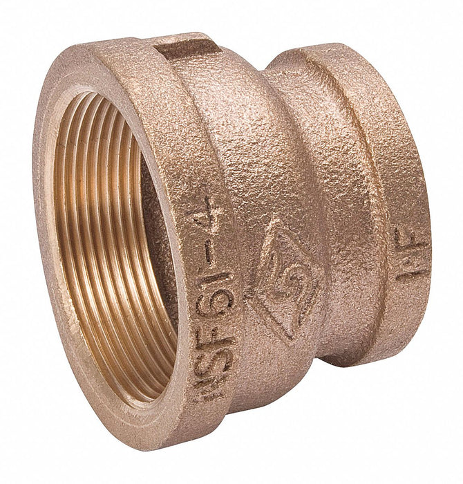 Reducing Coupling Brass 1/4 x 1/8 in