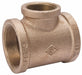 Tee Red Brass 3/4 x 3/4 x 1/2 in FNPT