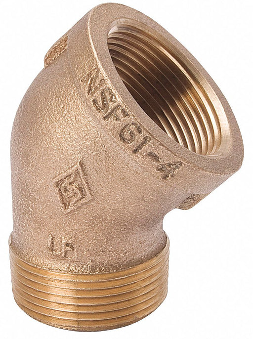 45 Street Elbow Brass 1 1/2 in NPT