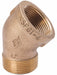 45 Street Elbow Brass 1 1/2 in NPT