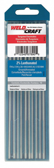 WELDCRAFT Blue Tungsten Electrode PK10