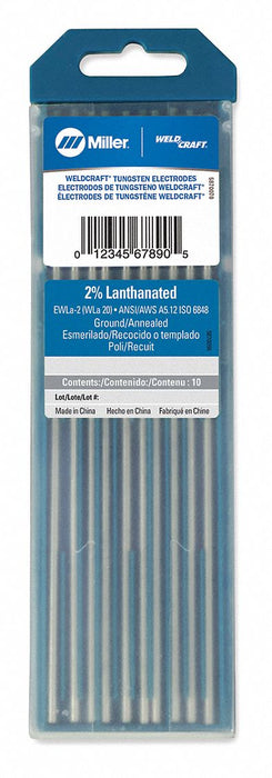 WELDCRAFT Blue Tungsten Electrode PK10