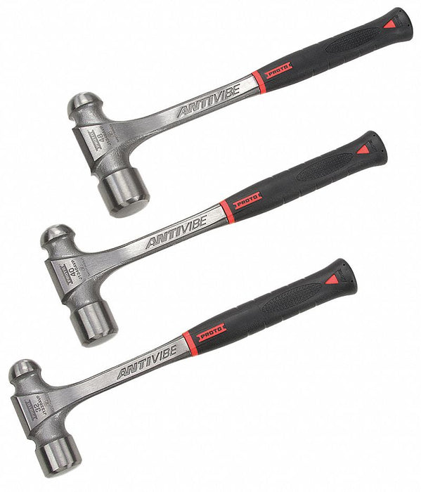 Ball Pein Hammer Set Steel Steel 3 PC