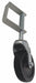 Side Mount Caster Rubber 4 dia 10 1/2 H