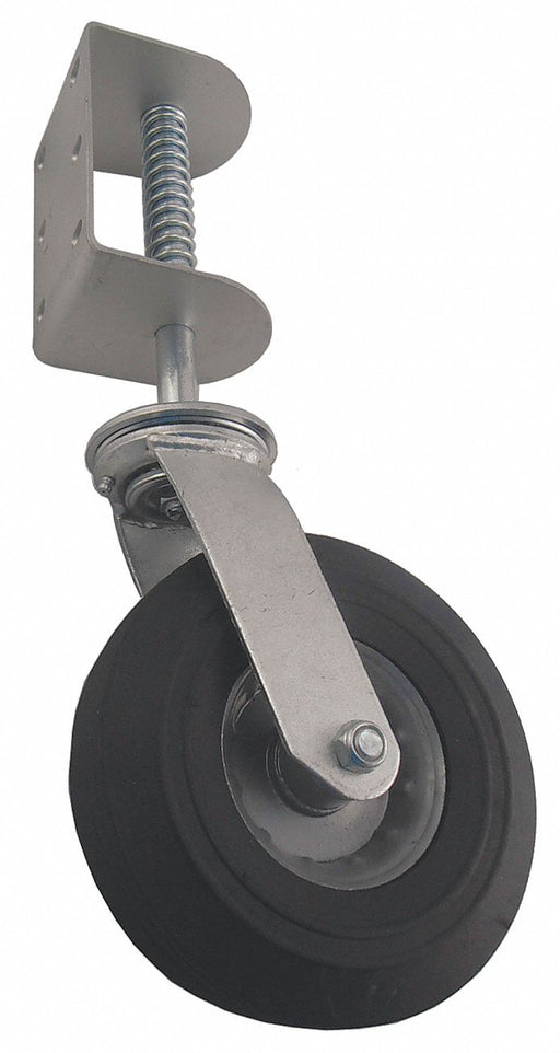 Side MountCaster Rubber 8 dia 17 15/16 H