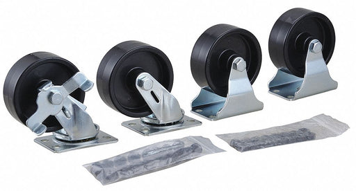Plate Casters Rigid Swivel 3 9/16 H PK4