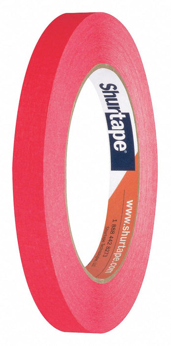 Masking Tape 1/2 W 60 yd L Red PK72