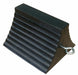 Wheel Chock Molded Rbr w/Stl Grab Black