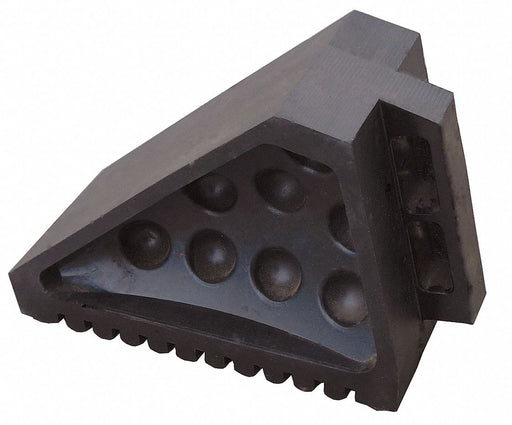 Wheel Chock Molded Rubber Black