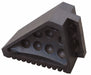 Wheel Chock Molded Rubber Black