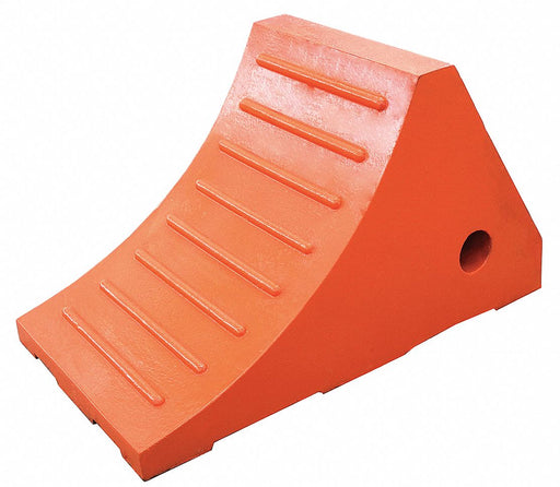 Wheel Chock Molded Rubber Orange