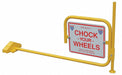 Rail Car Wheel Chock and Flag
