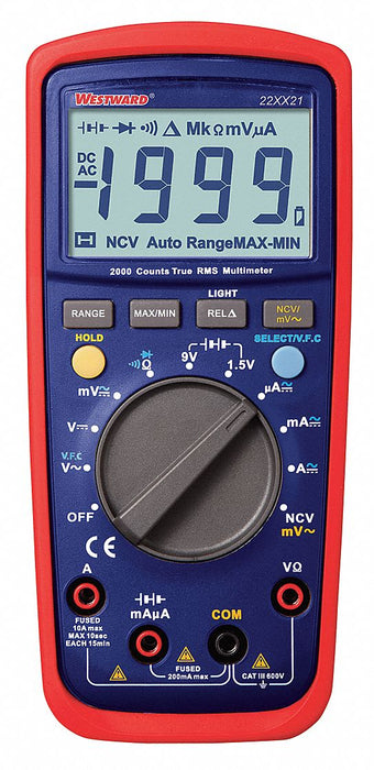 DigitalMultimeter TRMS 10A 600VAC/DC