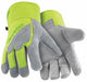 Leather Gloves Gray Hi-Vis M PR
