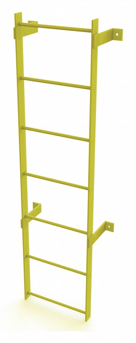 Ladder Safety Yellow Steel 500lb 6 ft 2 