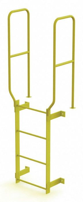 Ladder Safety Yellow Steel 450lb 7 ft