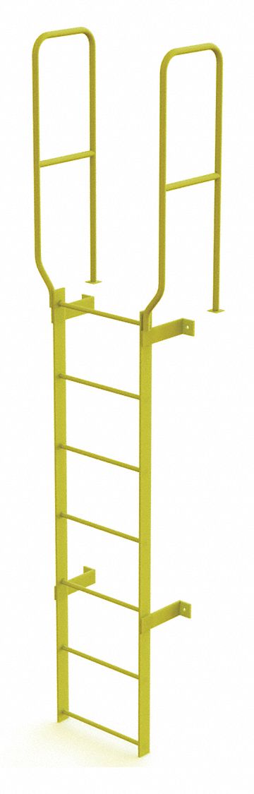 Ladder Walk-Thru Fixed Steel 7-Rung
