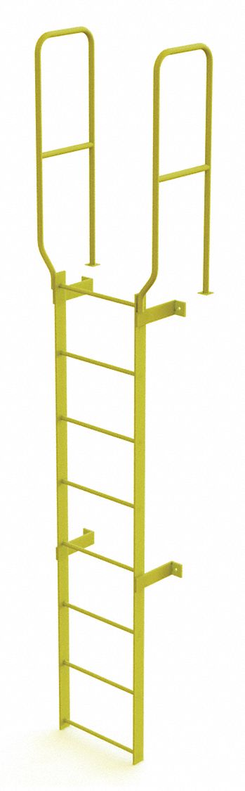 Ladder Safety Yellow Steel 450lb 11 ft