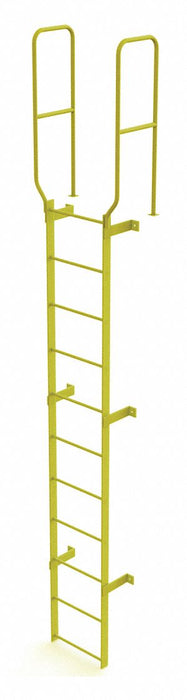 Ladder Safety Yellow Steel 450lb 14 ft