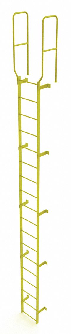 Ladder Walk-Thru Fixed Steel 18-Rung