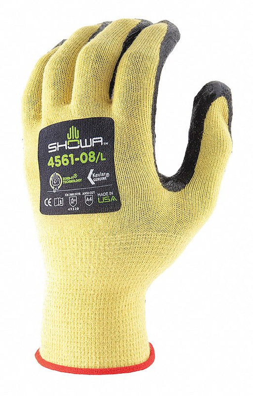 Glove A4 Black/Yellow L Size