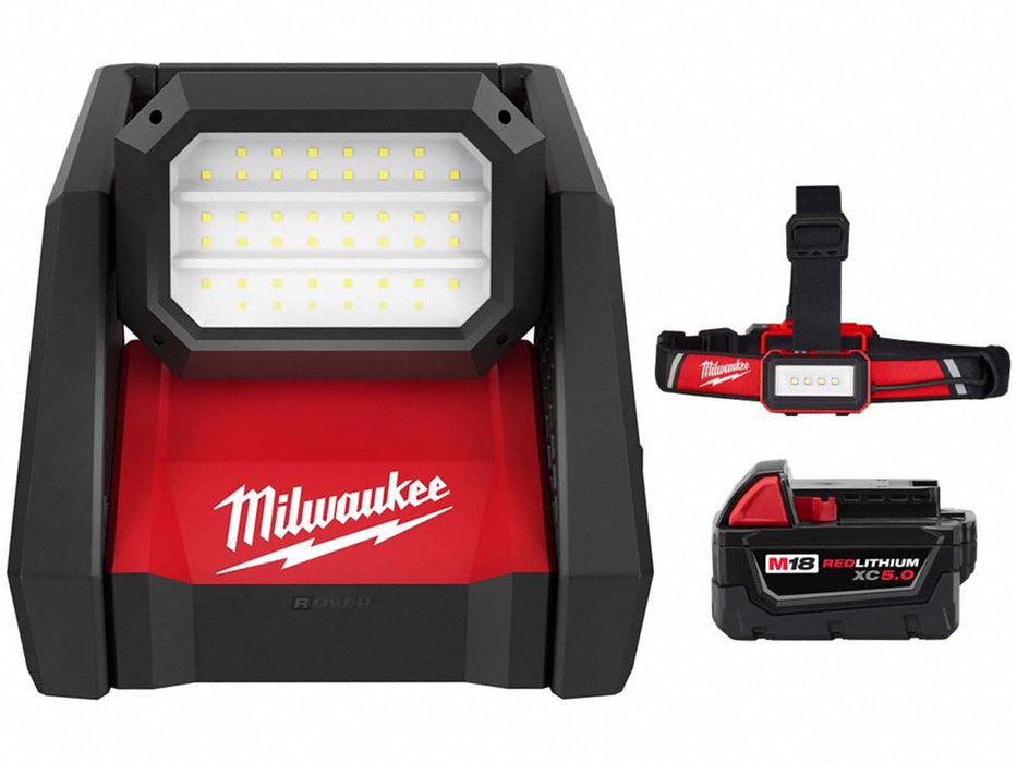 Light Headlamp and Battery 4000 lm Max.