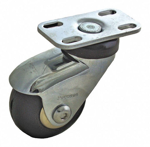 Plate Caster Swivel Rubber 2 15/16 H