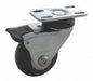 Plate Caster Swivel Rubber 2 15/16 H