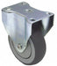 Plate Caster Rigid Rubber 6 3/16 H