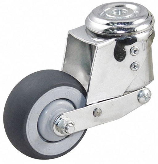 Bolt-Hole Caster 3 dia Swivel Rubber