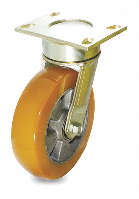 Plate Caster Swivel Polyurethane 5 5/8 H