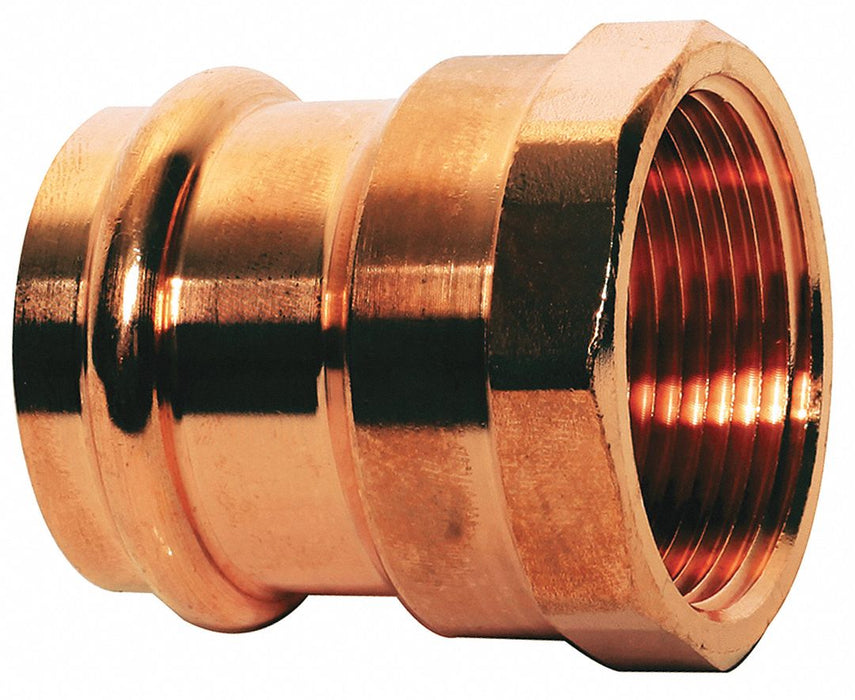 Copper Female Adaptr P x Fpt 3/4 x 3/4