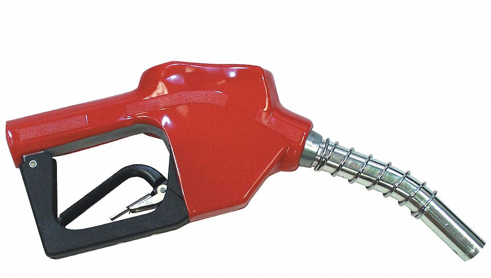 Fuel Nozzle Red Automatic Shut-Off 3/4 