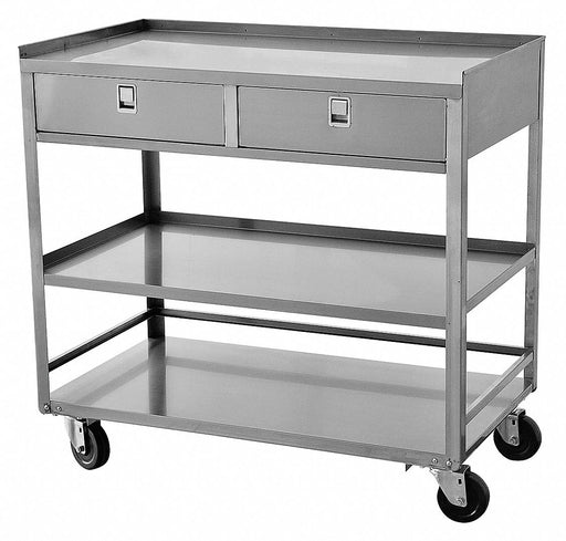 Mobile Wrkstion SS 36 L 20 W 3 Shelf