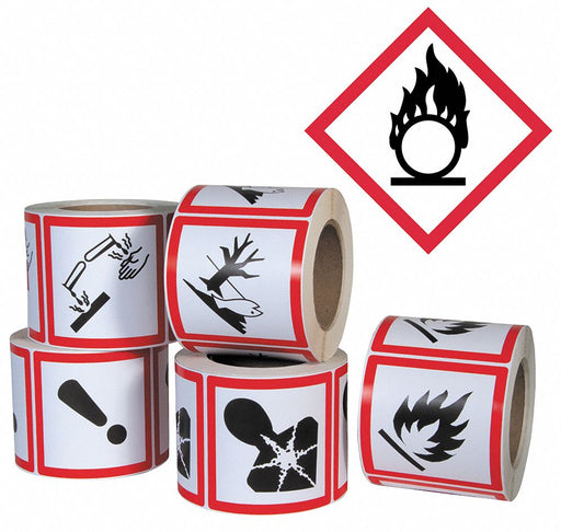 Pictogram Label Flame Circle PK500