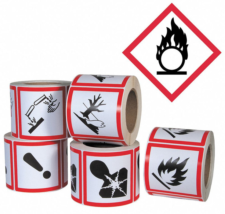 Pictogram Label Flame Circle PK500