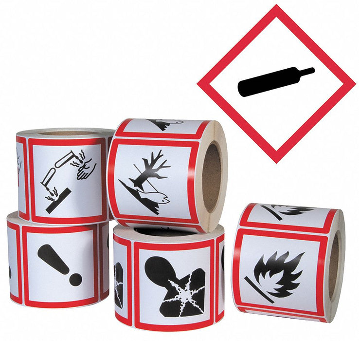 Pictogram Label Gas Cylinder PK500