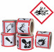 GHS Label 4 in H 4 in W Paper PK500