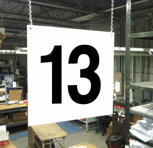 Hanging Aisle Sign Legend 13