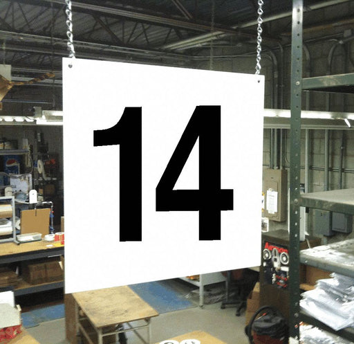 Hanging Aisle Sign Legend 14