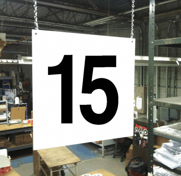 Hanging Aisle Sign Legend 15