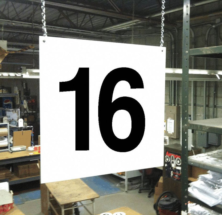 Hanging Aisle Sign Legend 16