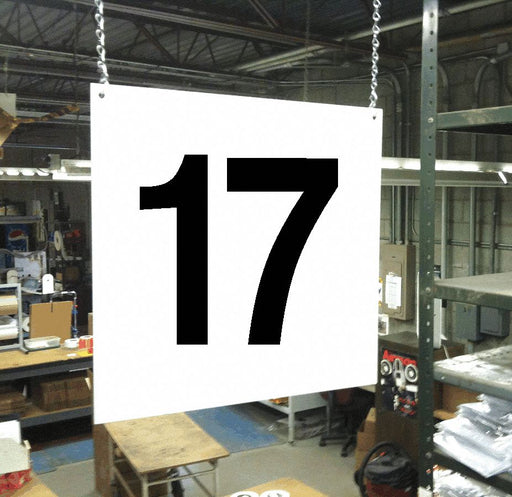 Hanging Aisle Sign Legend 17