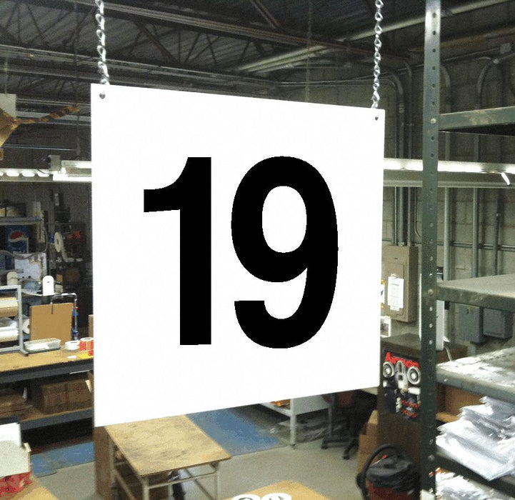 Hanging Aisle Sign Legend 19